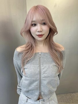 ペレ アネックス 大阪梅田茶屋町店(PELE ANNEX) くびれヘア/アプリコットオレンジ/夏のヘアアレンジ/梅田