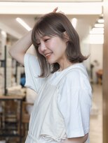 ガーデン 渋谷(GARDEN)&nbsp;小顔大人ボブ暗めカラーミディアムデザインカラー