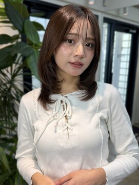 イヴォーク トーキョー(EVOKE TOKYO) レイヤー/ミディアム・ロング/20代/顔周り/髪質改善