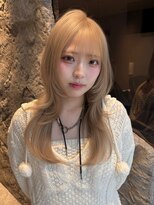 アスター 天神大名店(Aster)&nbsp;福岡で叶う/オリーブグレー/小顔に見えるヘア/ココアベージュ