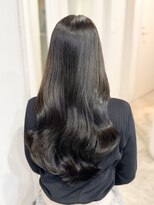 レア 表参道(L'ea)&nbsp;黒髪 クラゲヘアー オリーブグレー 小顔 ココアベージュ