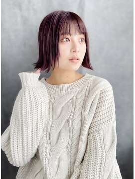 《30代～大人透明感》白髪ぼかしハイライト＋艶カラー