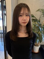 ラヴィズム 松崎店(LUVISM)&nbsp;韓国/顔周りレイヤー/おくれ毛/ベージュ/ダブルカラー/東区/松崎