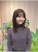 【哉汰】ショコラブラウン/透明感カラー/ミディアムレイヤー20代
