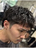 MEN’S HAIR/ピンパーマ無造作スタイル　ST