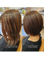 モンド ヘアクリエーション 西田店(monde hair creation)&nbsp;【monde】before × after × 髪質改善