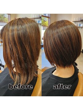 モンド ヘアクリエーション 西田店(monde hair creation) 【monde】before × after × 髪質改善