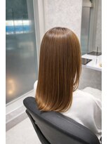 アネロ 名古屋(anhelo) ベージュ系カラー×髪質改善カラー×艶髪ロング