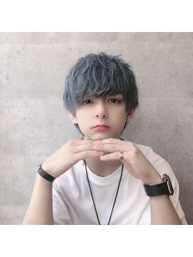 シン(syn) ハイトーンマッシュ ライトブルー