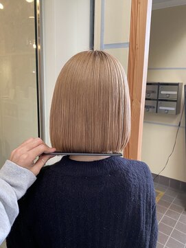 ディープ プラス ナカザキ(deep+nakazaki) 【ハイトーンボブ】