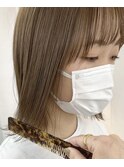 ブリーチなしダブルカラー まろやかベージュ