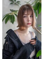 オースティン 流山おおたかの森(AUSTIN)&nbsp;大人かわいい前髪セシルカットココアブラウンフリンジウェーブ