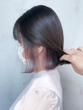 アイティーバイアルバム 松戸店(IT by ALBUM) インナーホワイトグレー_くびれヘアビタミンカラー_ba334461