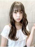 ラフウェーブ_ココアブラウンフリンジウェーブ_7918