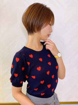 ロンド ストラーダ 心斎橋(Lond strada) ショート×ハイライト白髪ぼかし×シルキーベージュ[心斎橋]