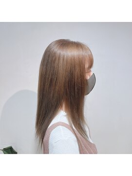 アズールサン 草加西口店(azule-sun) ライトブラウン　ロング　ワンレン