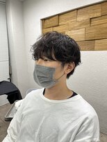 アジールヘア 所沢プロペ通り店(agir hair)&nbsp;緩めパーマツーブロックマッシュ