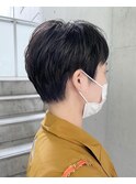 前髪が可愛い、大人の黒髪ベリーショート！