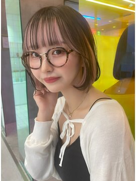 ロンドルーチェ 心斎橋(Lond luce) ダークアッシュ/ミディアムレイヤーカット［髪質改善/縮毛矯正］