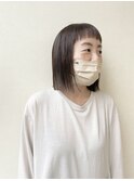 切りっぱなしボブ
