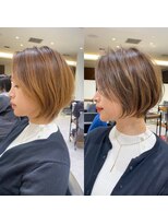 バンプ ギンザ(BUMP GINZA) くびれショート/マロンブラウン/大人ショートボブ/山口