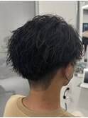 フェザーパーマニュアンスパーマセンターパート韓国メンズパーマ