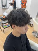 シャドウパーマメンズマッシュ