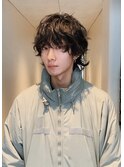 メンズマッシュウルフパーママッシュパーマメンズボブパーマ