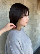 ミルヘアデザイン(mil hair design)&nbsp;インナーカラー　ベージュ　髪質改善カラー　韓国風