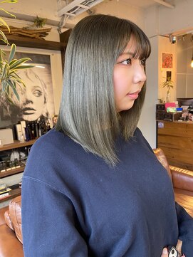 コレット ヘアー 大通(Colette hair) ブリーチ/オリーブベージュ