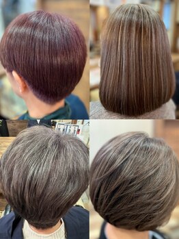 大人女性の新常識♪白髪を隠す白髪染めは卒業!!［髪質改善/白髪ぼかし/インナーカラー/グレイカラー］