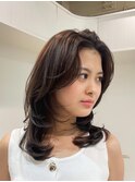セットが楽すぎる◎ナチュラルカラー×レイヤーカット