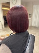 クラン 岡本(Chlan)&nbsp;フェイスレイヤーボブ×チェリーブラウン