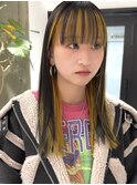 【YOKE】フェイスフレーミングインナーカラーハイライトカラー