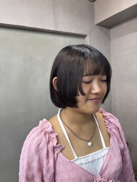 ファビ 渋谷(Fab) くびれヘア/暗めカラー/アプリコットオレンジ/縮毛矯正