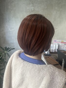 カラー×オレンジブラウン