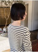 前髪あり◎丸みショートボブ×アッシュ 大人可愛い