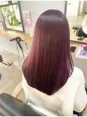【Three/萩原/高城/牧】艶髪ワインレッドストレート