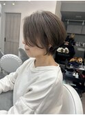 大人かわいいナチュラルショートボブ