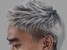 【平日割】 CUT + ブリーチダブルカラー(シルバー/グレー系)