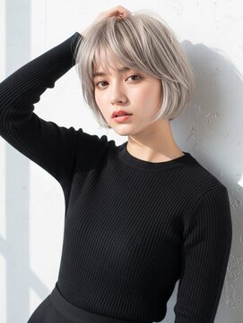 ファーレ マリン アンド ビューティー(Fare marine&beauty) 明るめカラーのハイトーンボブ