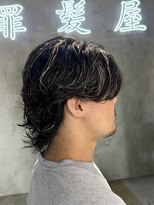 ギルティ(GILTY) メンズパーマニュアンスパーマフェザーパーマセンターパート