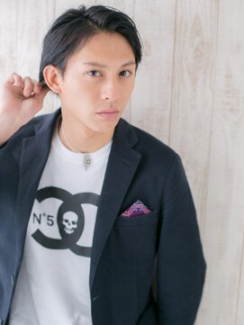 モッズヘア メン 新所沢店(mod's hair men) アップバング＆セミウエット七三スタイルB