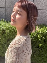 シー バイ ロンド 新宿(Sea by Lond)&nbsp;さらさらがポイントのピンクバイオレットボブ