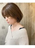 マロングレージュボブ