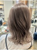 【Bellecoupes】三島直子 透け感 ミルクティーベージュ