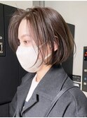 オリーブベージュ_アースカラーくびれヘア_ba370241