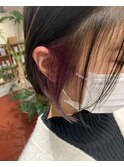 インナーカラー イヤリングカラー パープル 大和西大寺