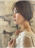 柔らか丸みのある、ショートボブ 20代/30代/40代