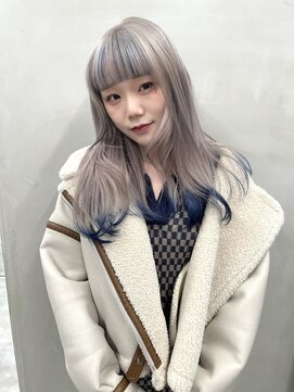 フェブ(fev) 【fev_riku】シルバー×ブルー デザインカラー